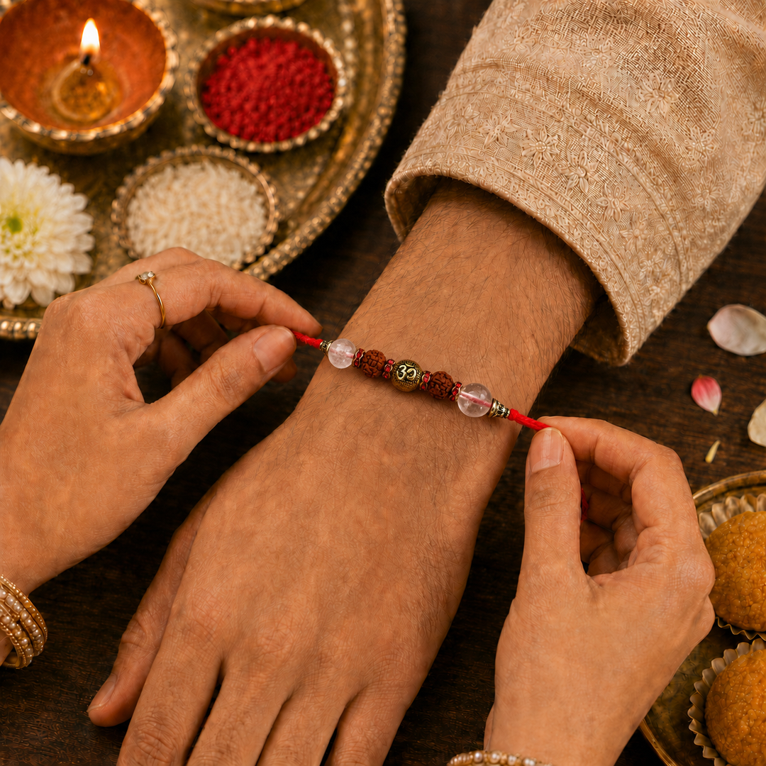 Dhyana Shakti Crystal Rakhi