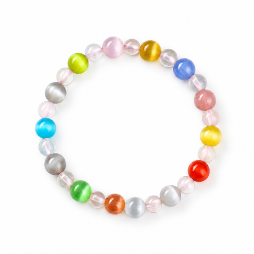 Colorful Cat's Eye Stones Bracelet