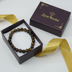 Load image into Gallery viewer, Tiger&#39;s Eye Bracelet: Boosts Self Confidence
