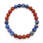 Load image into Gallery viewer, Red Carnelian and Sodalite Bracelet