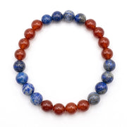 Red Carnelian and Sodalite Bracelet