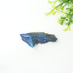 Load image into Gallery viewer, Black Kyanite Aura Blue Titanium Natural Stone: Constant Awareness
