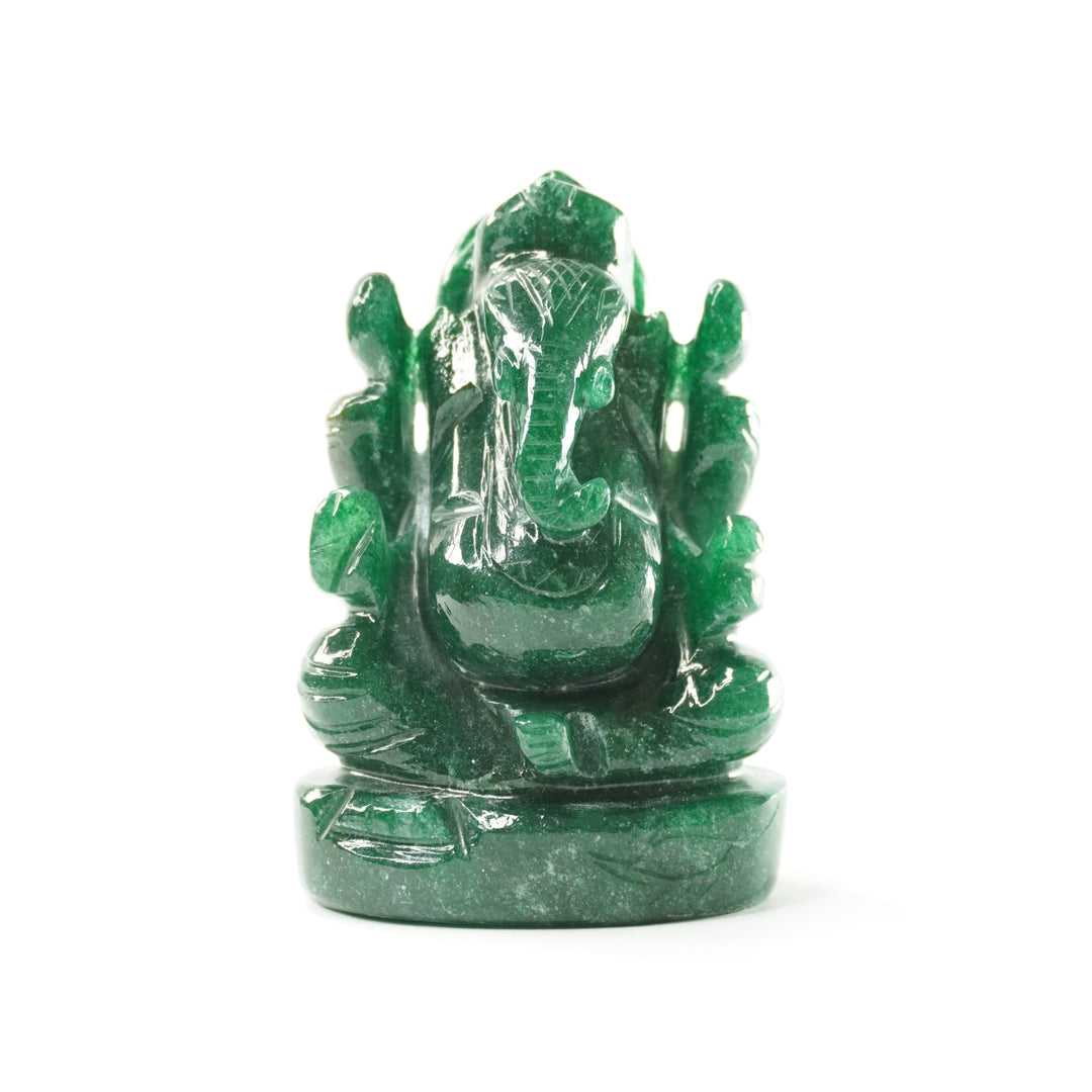 Aventurine Green Ganesha Idol: Good Health