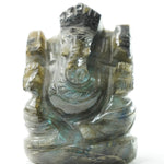 Labradorite Ganesha Idol: Enhances Inner Worth