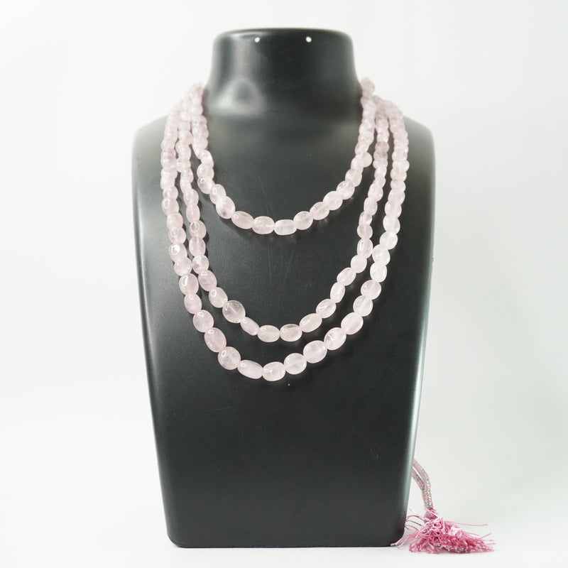 Rose Quartz Necklace: Unconditional Love - 3 Layer