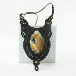 Labradorite Necklace: Enhances Inner Worth - Thread Weaved