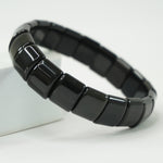 Black Obsidian Bracelet: Removes Negativity - Square Beads