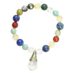 Load image into Gallery viewer, Multistone with Drop Shaped Bead Bracelet: Symphony of Colors and Energies
