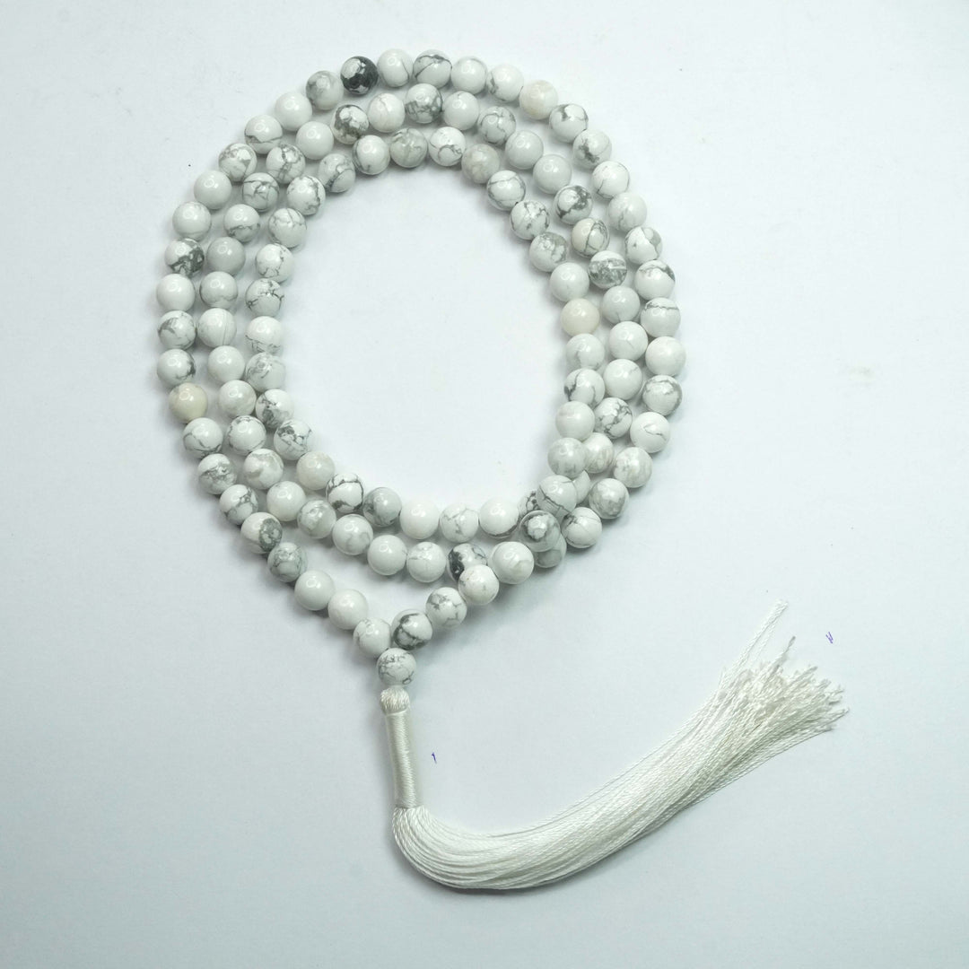 Howlite Japamala: Awareness and Emotional Expression