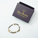 Load image into Gallery viewer, Tiger&#39;s Eye Bracelet: Pearl Charms

