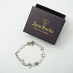 Load image into Gallery viewer, Rose Quartz Bracelet: Conch and Lotus Charm

