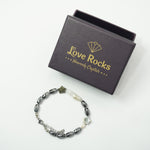 Load image into Gallery viewer, Hematite Bracelet: Star Charm

