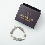 Load image into Gallery viewer, Pink Tourmaline Bracelet: Star and Heart Charms

