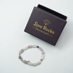 Load image into Gallery viewer, Kunzite Bracelet: Heart Charms
