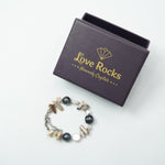 Load image into Gallery viewer, Pink Agate Bracelet: Star Charm
