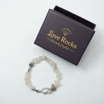Load image into Gallery viewer, Rose Quartz Bracelet: Lotus Charms
