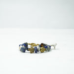Load image into Gallery viewer, Grey Selenite Bracelet: Round Fish Charms
