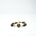 Load image into Gallery viewer, Tiger&#39;s Eye Bracelet: Conch and Heart Charms
