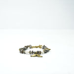 Load image into Gallery viewer, Botswana Agate Bracelet: Wings and Conch Charm
