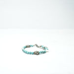 Load image into Gallery viewer, Turquoise Bracelet: Lotus and Plus Charms
