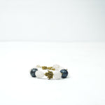 Load image into Gallery viewer, Rose Quartz Bracelet: Heart and Lotus Charms
