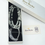 Load image into Gallery viewer, Tourmalinated Quartz Japamala - Balance and Transformation
