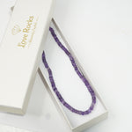 Load image into Gallery viewer, Amethyst Necklace: Peace and Calm - Oval Beads 1 Layer
