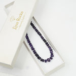 Load image into Gallery viewer, Amethyst Necklace: Peace and Calm - with Pearls (2 beads pearl pattern)
