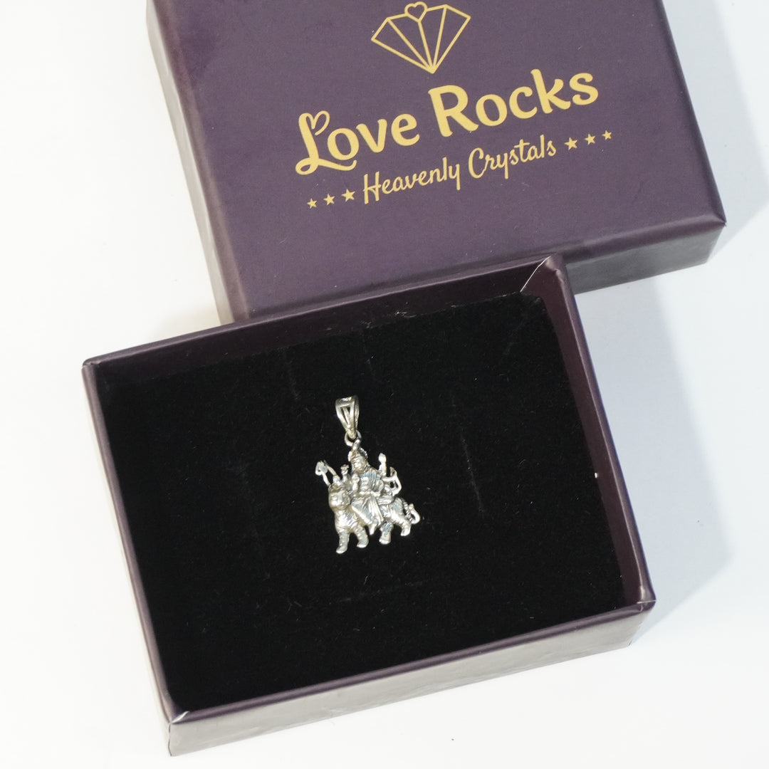 Durga Silver Pendant : Small