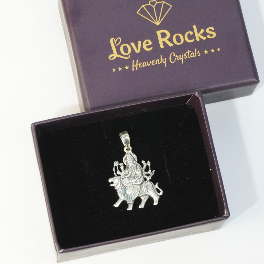 Durga Silver Pendant : Big