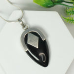Load image into Gallery viewer, Black Onyx Silver Pendant : Big Drop
