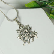 Durga Silver Pendant : Big