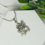 Durga Silver Pendant : Medium