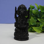 Load image into Gallery viewer, Karungali Ganesha Idol - Kirita Vinayaka : Divine Protection &amp; Prosperity
