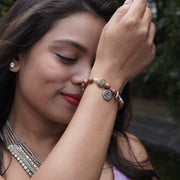 Sandstone Bracelet: Buddha Charm