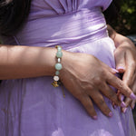 Load image into Gallery viewer, Jade Bracelet: Conch Charm
