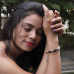 Load image into Gallery viewer, Tiger&#39;s Eye Bracelet: Heart Charm
