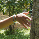 Load image into Gallery viewer, Turquoise Bracelet: Plus and Fish Charm
