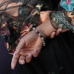 Load image into Gallery viewer, Black Agate Bracelet: Grounding &amp; Protection
