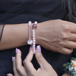 Load image into Gallery viewer, Pink Strawberry Quartz Bracelet (2-Layer): Love, Joy &amp; Healing
