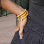 Load image into Gallery viewer, Yellow Chalcedony Multilayer Bracelet: Joy &amp; Optimism
