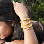 Load image into Gallery viewer, Yellow Chalcedony Multilayer Bracelet: Joy &amp; Optimism
