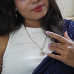 Load image into Gallery viewer, Navratna Silver Pendant : Rhombus
