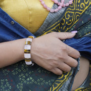 Rose Quartz & Tiger's Eye  Bracelet: Love & Courage