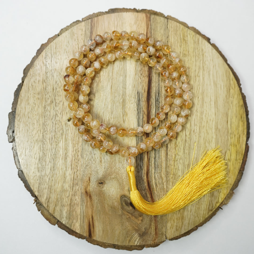 Citrine Japamala: Abundance