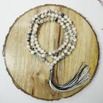 Load image into Gallery viewer, Rainbow Moonstone Japamala: Intuition and Divine Feminine Energy
