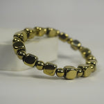 Load image into Gallery viewer, Golden Pyrite Smooth-Edge Bracelet – Wealth &amp; Success - Love Rocks