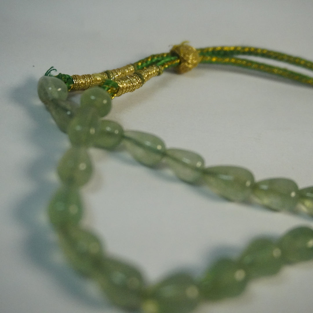Green Fluorite Single-Layer Necklace