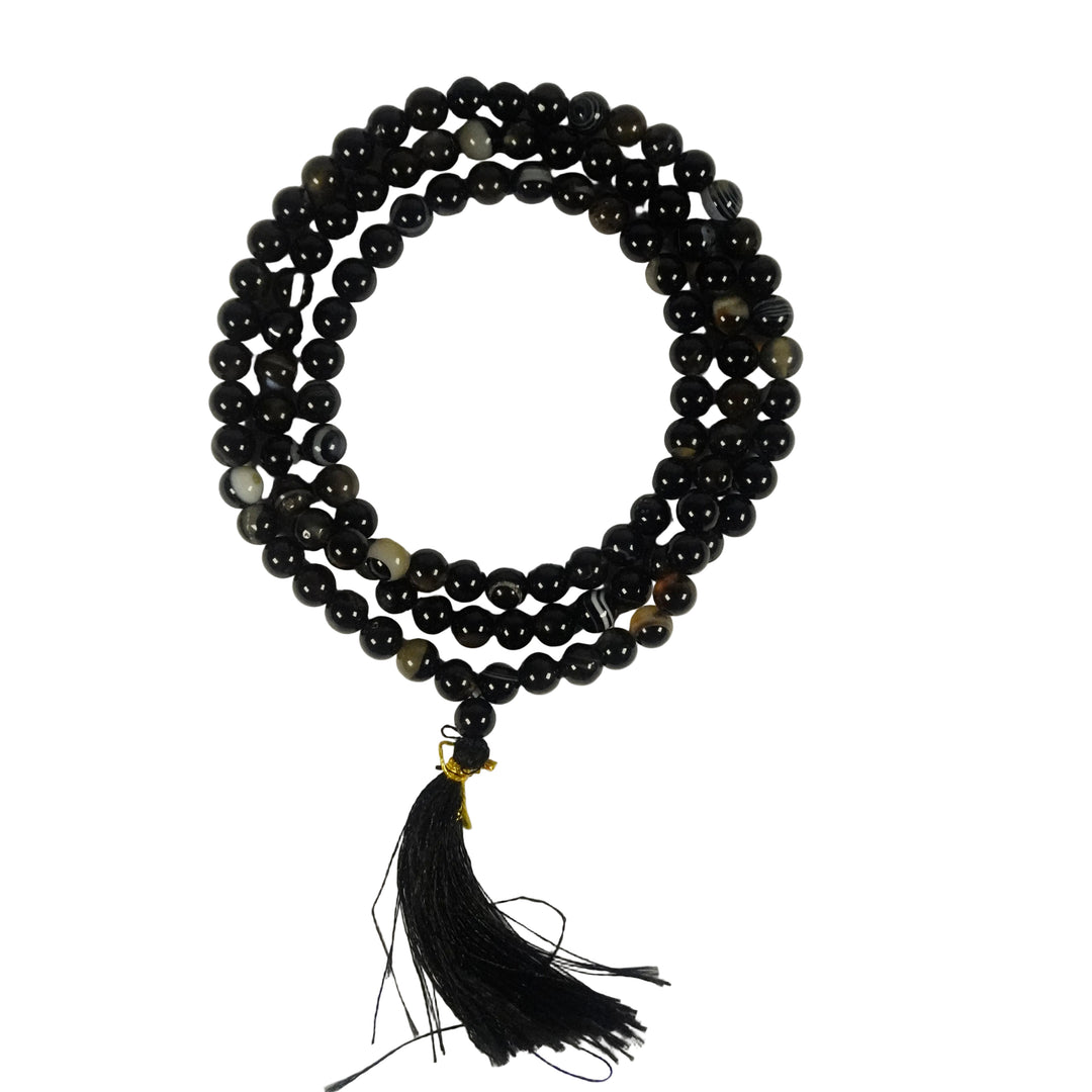 Black Hakik Japamala – Grounded Mind & Clarity - Love Rocks