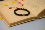 Black Obsidian Bracelet: Removes Negativity - with Buddha Face